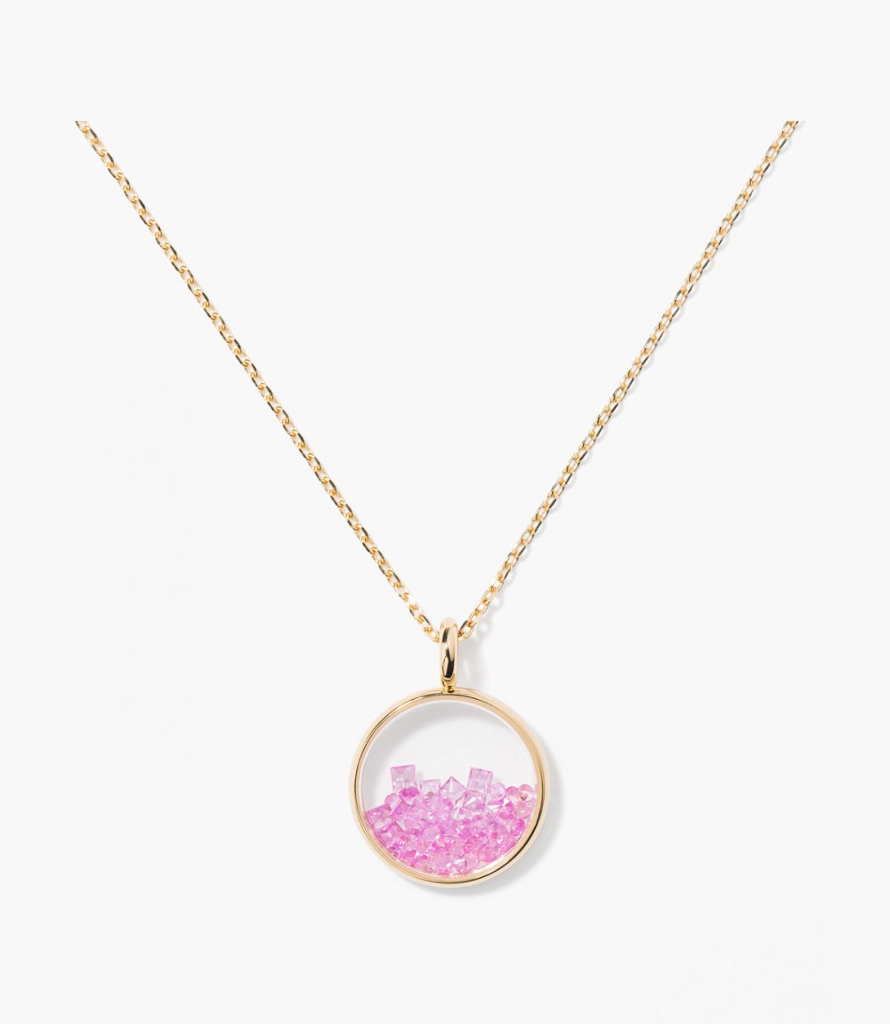 Pendentif Baby Chivor Saphirs Rose en or