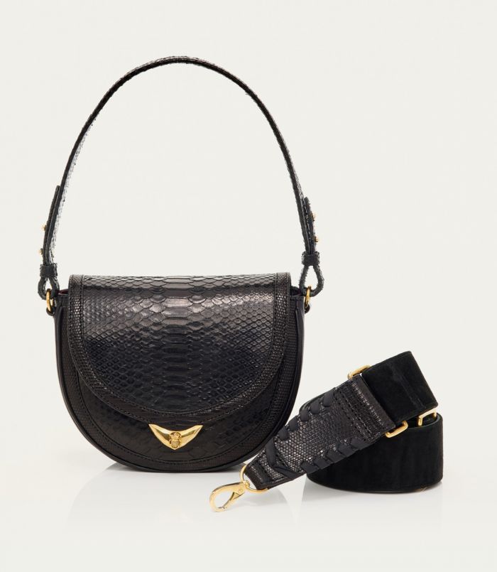 Sac Victoria Python Noir