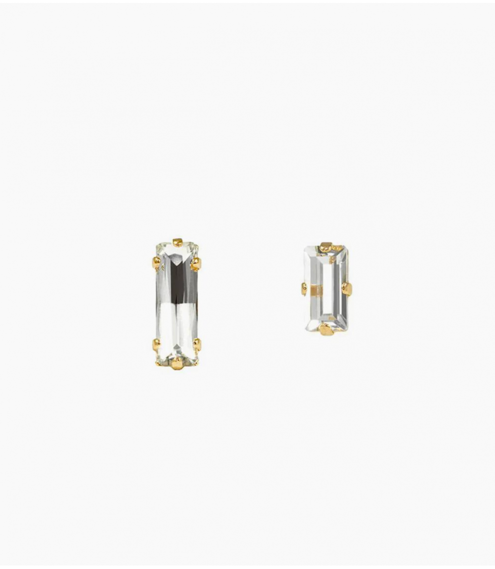 Boucles d'oreilles Baguette Duo