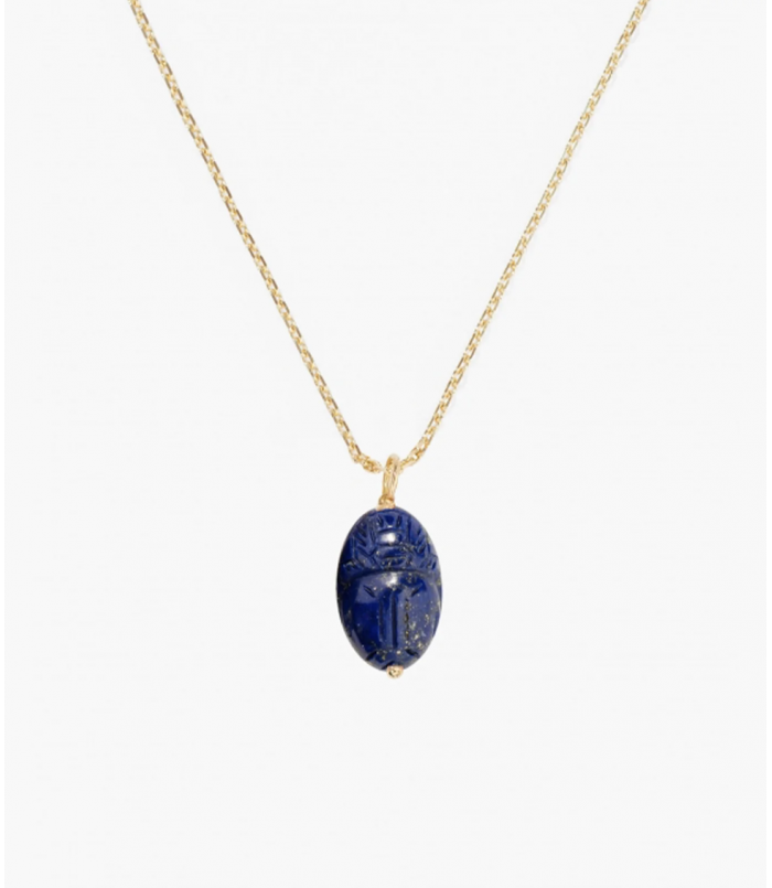 Pendentif Scarabée Lapis Lazuli moyen modèle