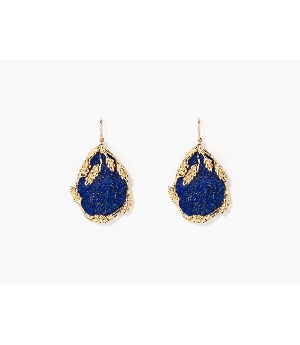 Boucles D'Oreilles Francoise Lapis Lazuli - Aurélie Bidermann