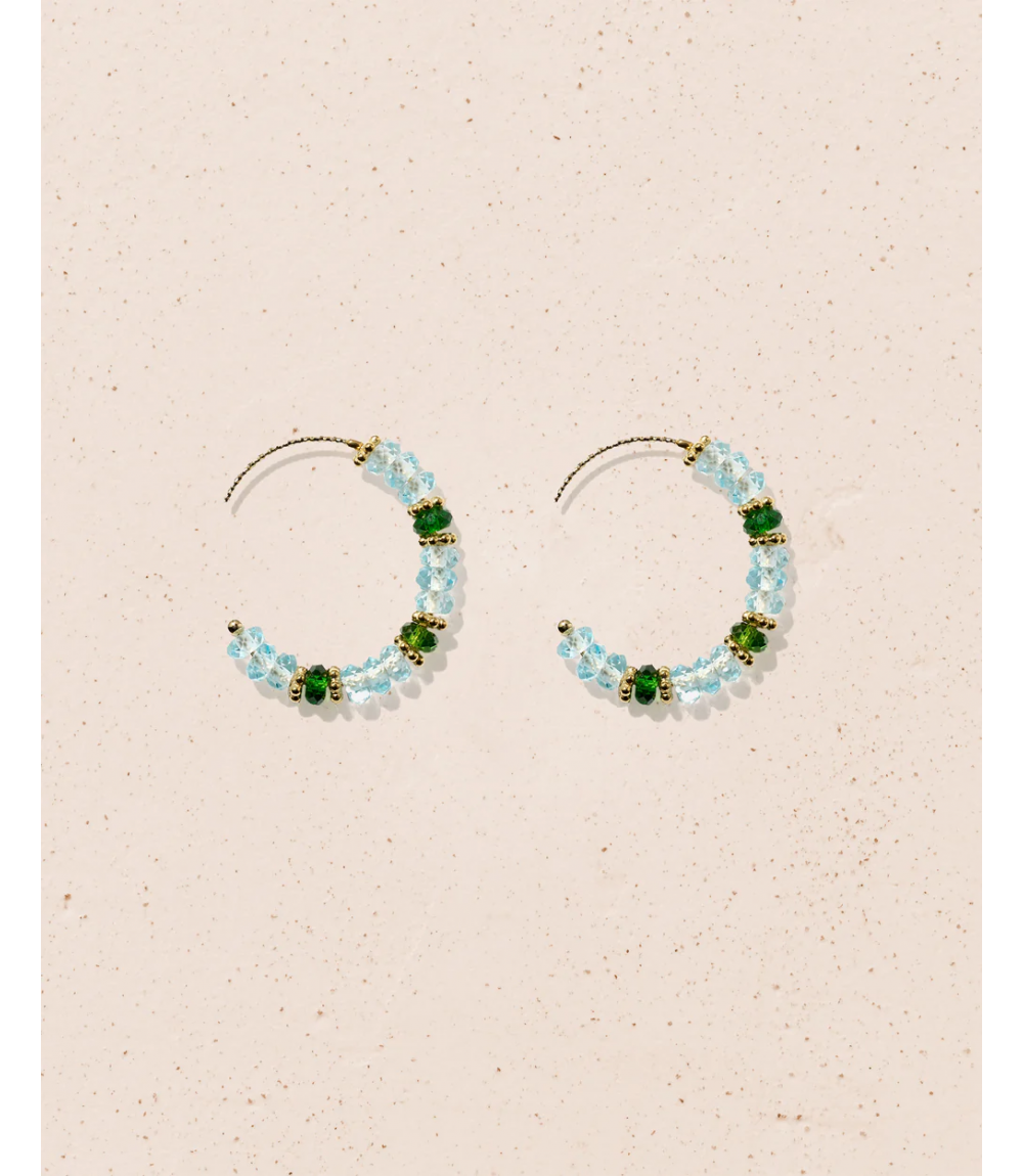 Boucles d'Oreilles Amara Bicolore - Tityaravy