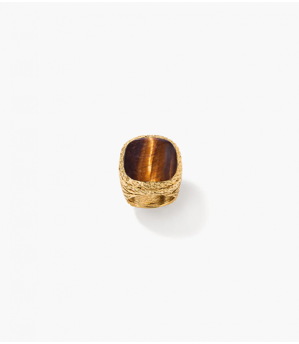 Bague Miki Oeil de Tigre - Aurélie Bidermann