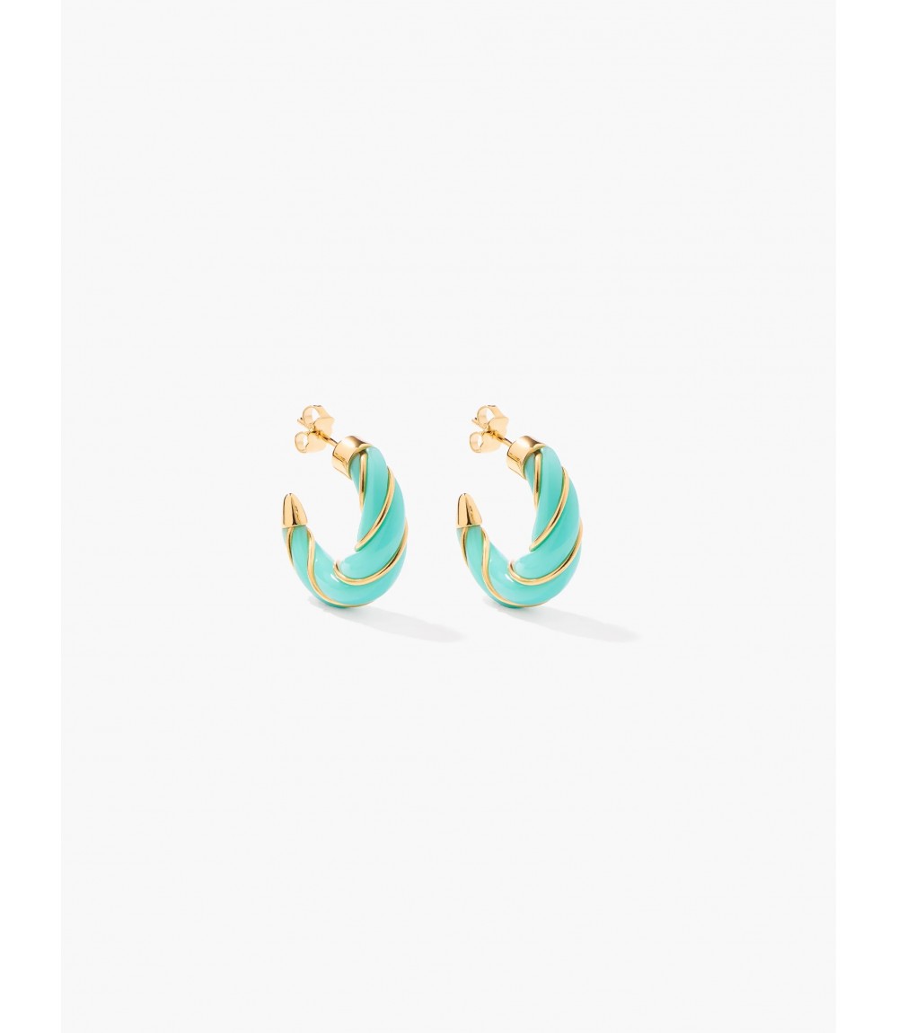 Boucles D'Oreilles Diana Aqua Petit Modèle - Aurélie Bidermann