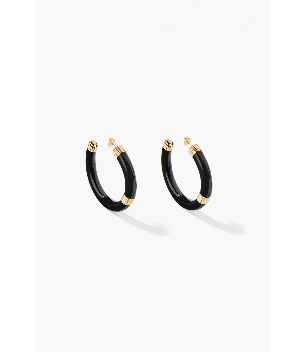 Boucles D'Oreilles Katt Noires